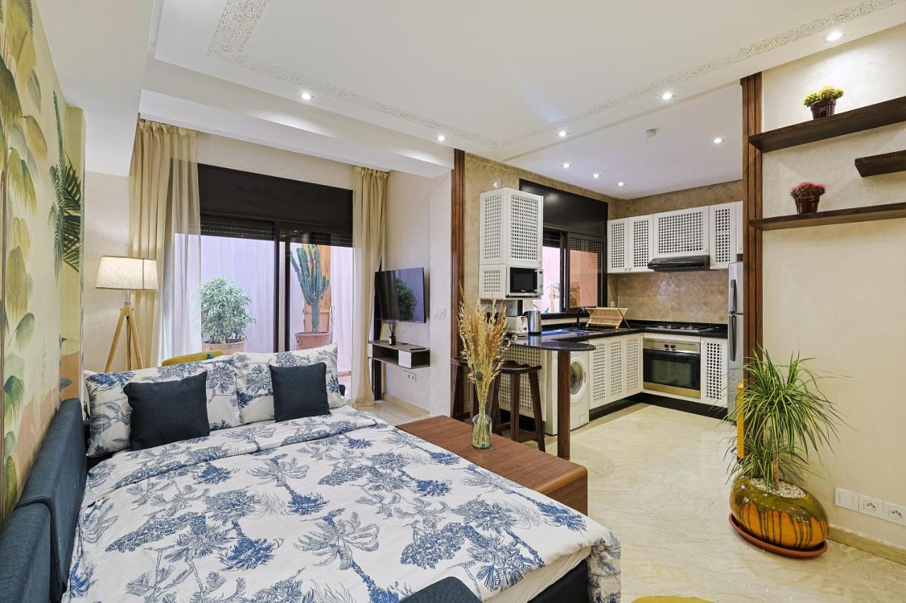 Oasis - Appartement Authentique A Gueliz Marrakesh Esterno foto
